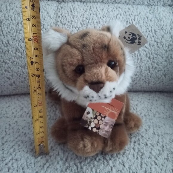 Official WWF Brown Tiger Stuffed Animal Plush Toy - Picture 6 of 11